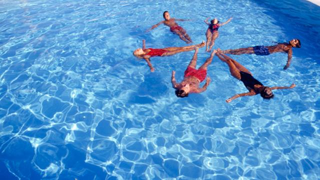 Image of Train for the Olympics With Synchronized Swimming