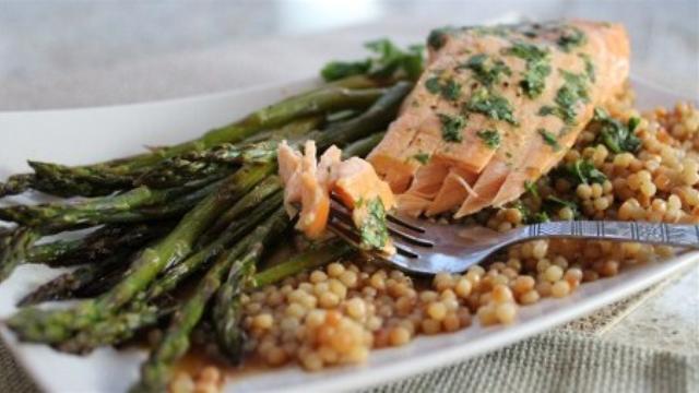 Image of Roasted Salmon with Lime and Cilantro