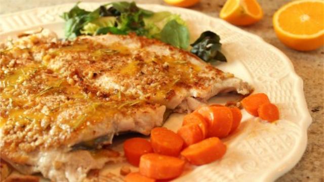 Image of Pecan Crusted Trout with Orange-Rosemary Sauce
