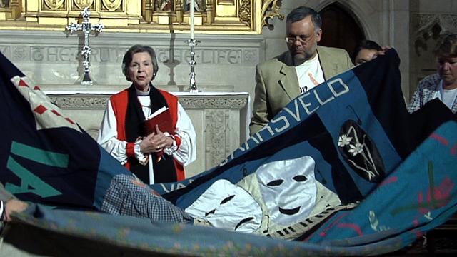 Image of Blessing the AIDS Quilt