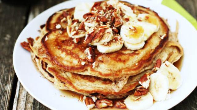 Image of Whole Wheat Banana Nut Pancakes