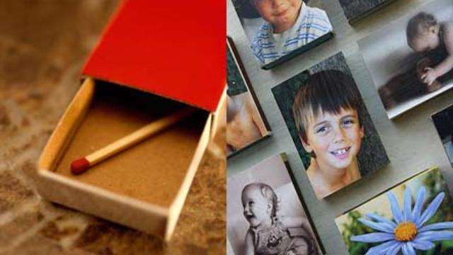 Image of Father's Day Craft: Matchbox Picture Magnets