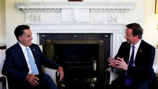 Image of Romney's Trip Abroad: Campaign Peril or Credential...